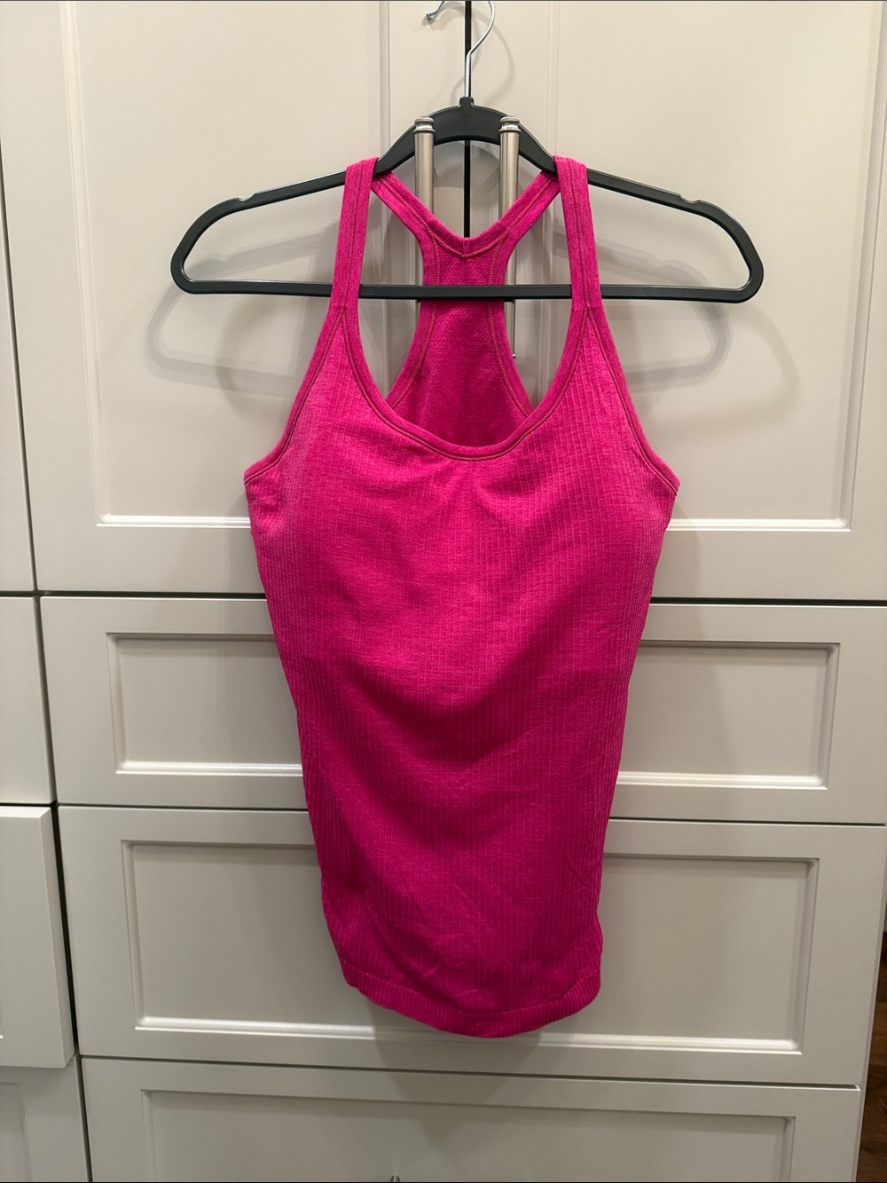 lululemon athletica Hot Pink Ribbed Racerback Tank